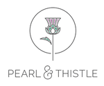 Pearl and Thistle logo with wordmark